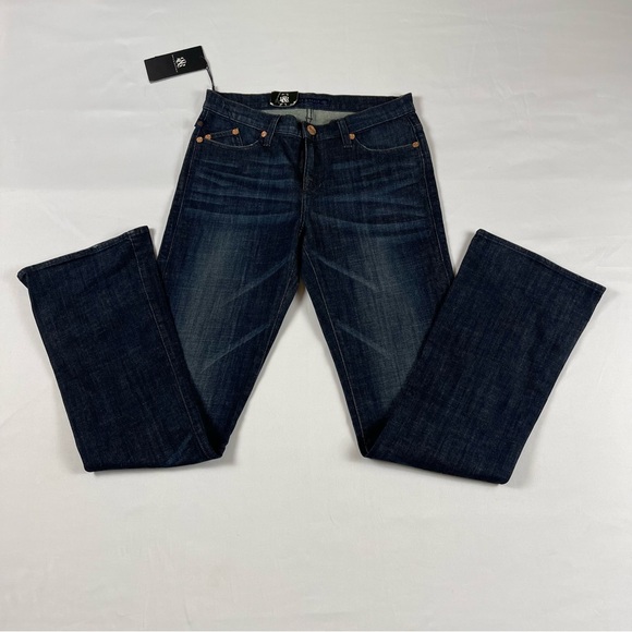 ROCK & REPUBLIC Kasandra Dark Wash Mid-Rise Bootcut Jean Size 10 - Picture 2 of 16